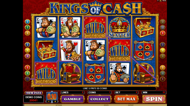 Характеристики слота Kings Of Cash 9