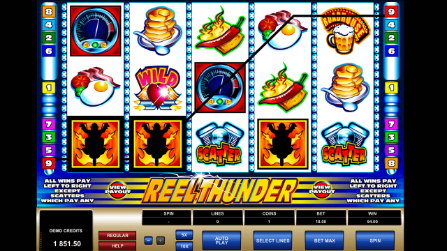 Бонусная игра Reel Thunder 9