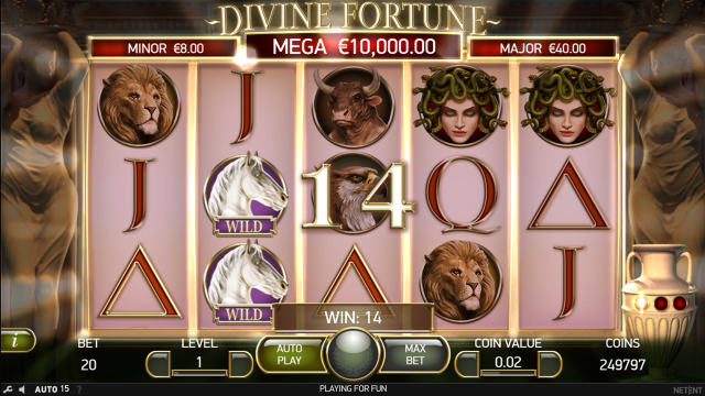 Бонусная игра Divine Fortune 7