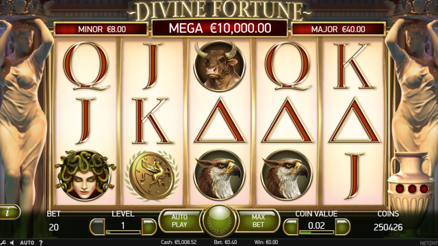 Бонусная игра Divine Fortune 10