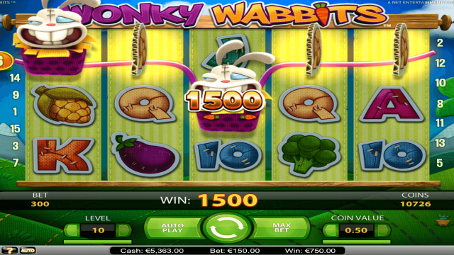 Бонусная игра Wonky Wabbits 9